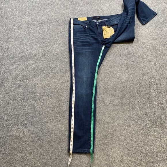 Max Studio Jeans Womens 10 Denim Salisbury Sleek Skinny Stretch Max Fit Zip Fly - Picture 7 of 12